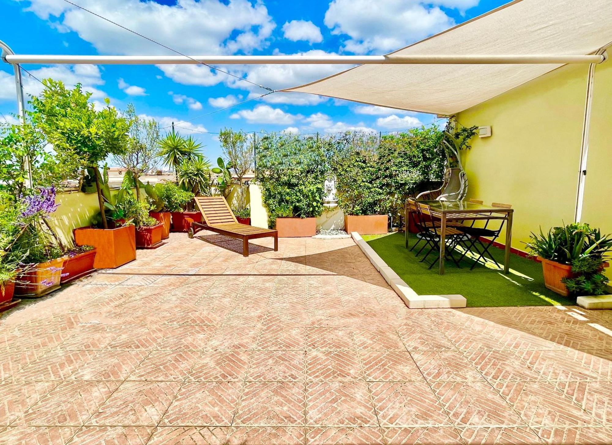 רומא Appartamento Con Magnifico Terrazzo Vicino A Metropolitana E Vaticano מראה חיצוני תמונה